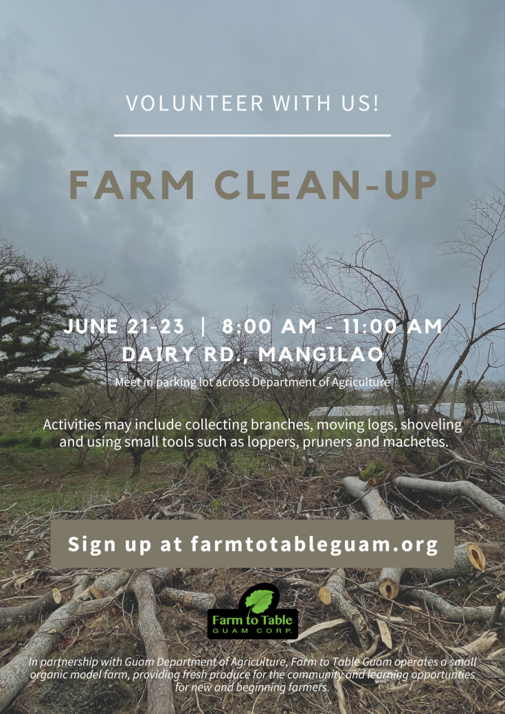 Farm Clean Up Farm To Table Guam Corp