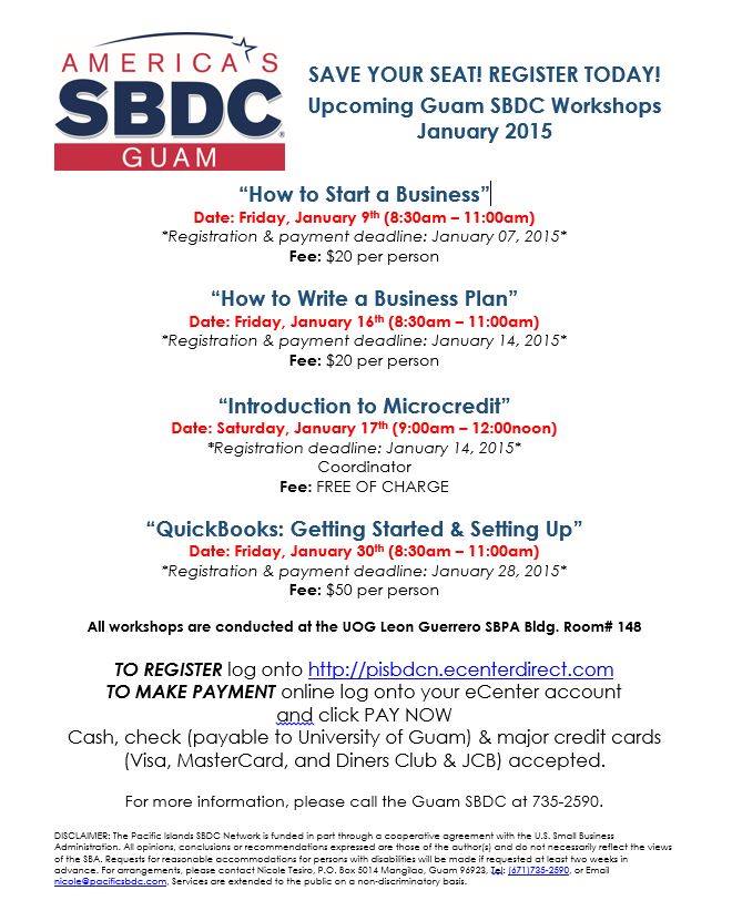 SBDC Workshop Flyer